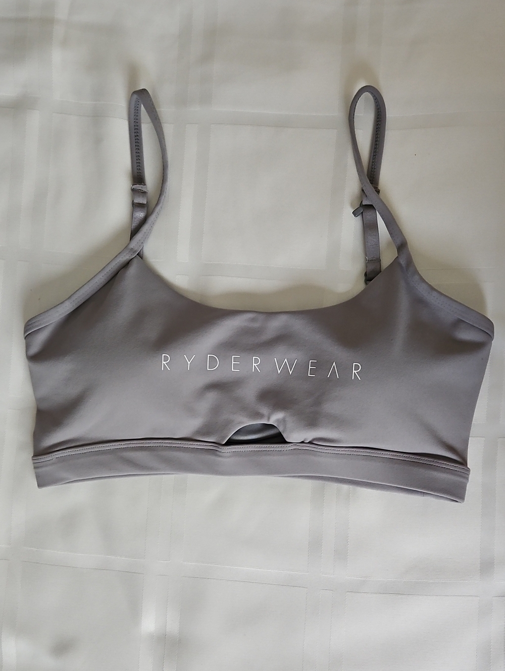 Ryderwear Seamless Crop Sports Bra Gray